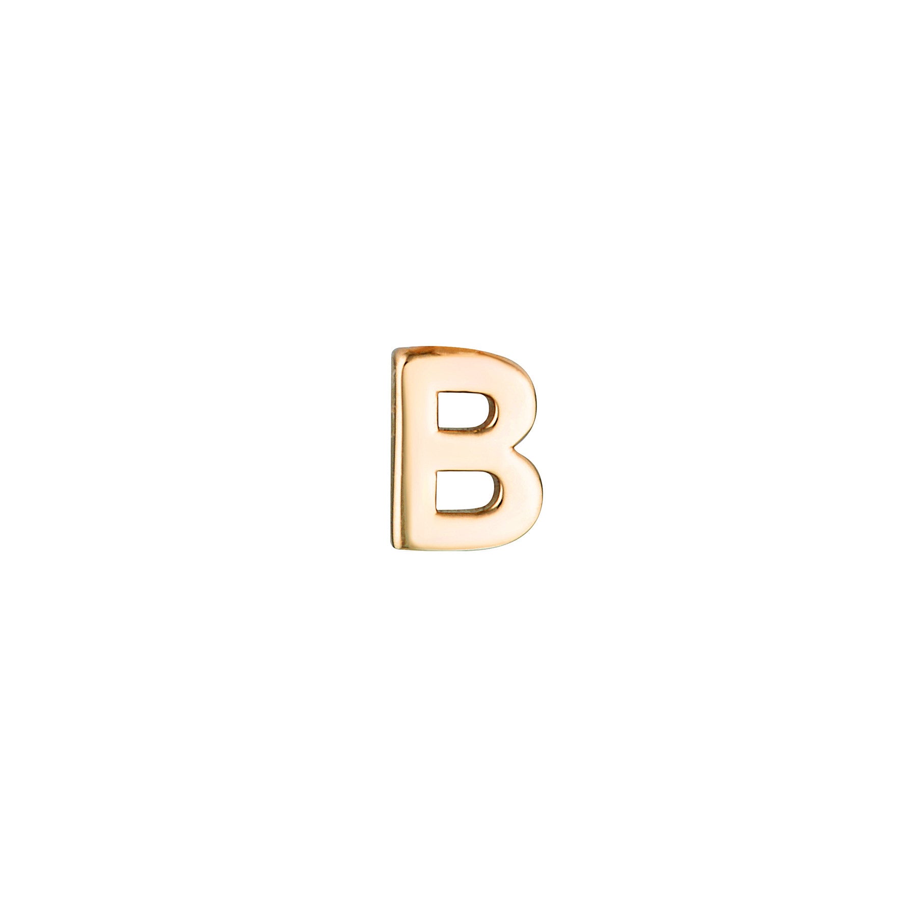 Micro Letter Stud Earring (Single)