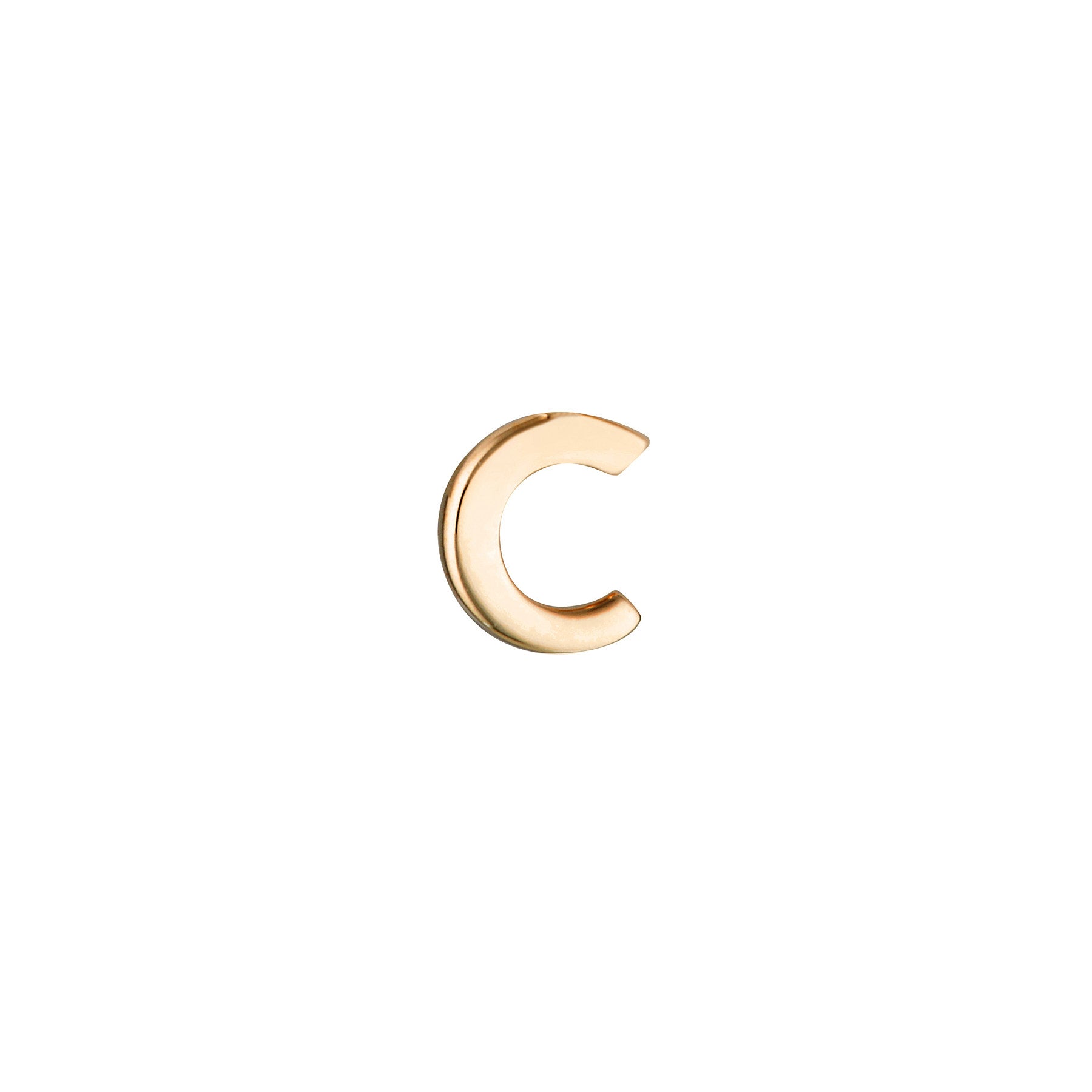 Micro Letter Stud Earring (Single)