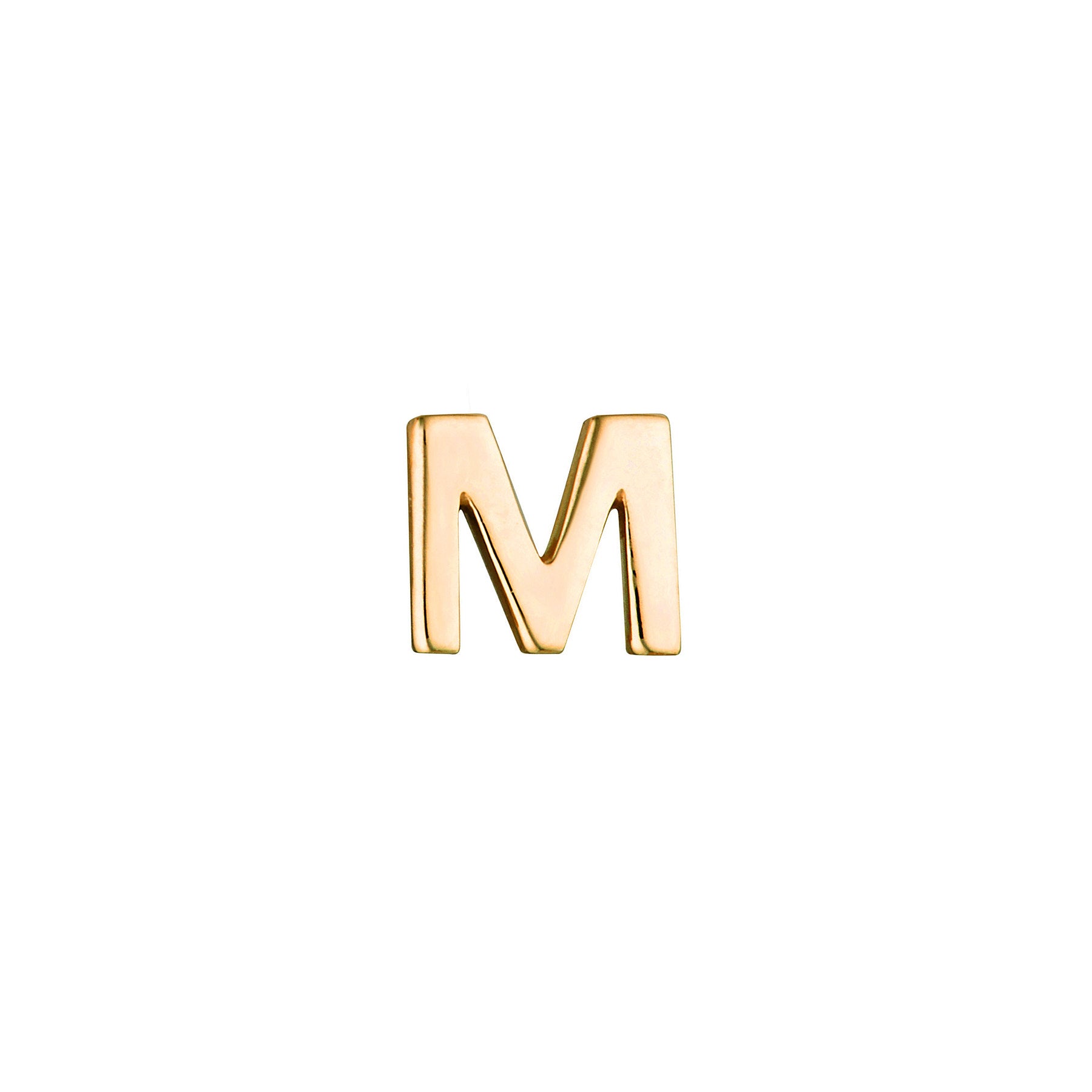 Micro Letter Stud Earring (Single)