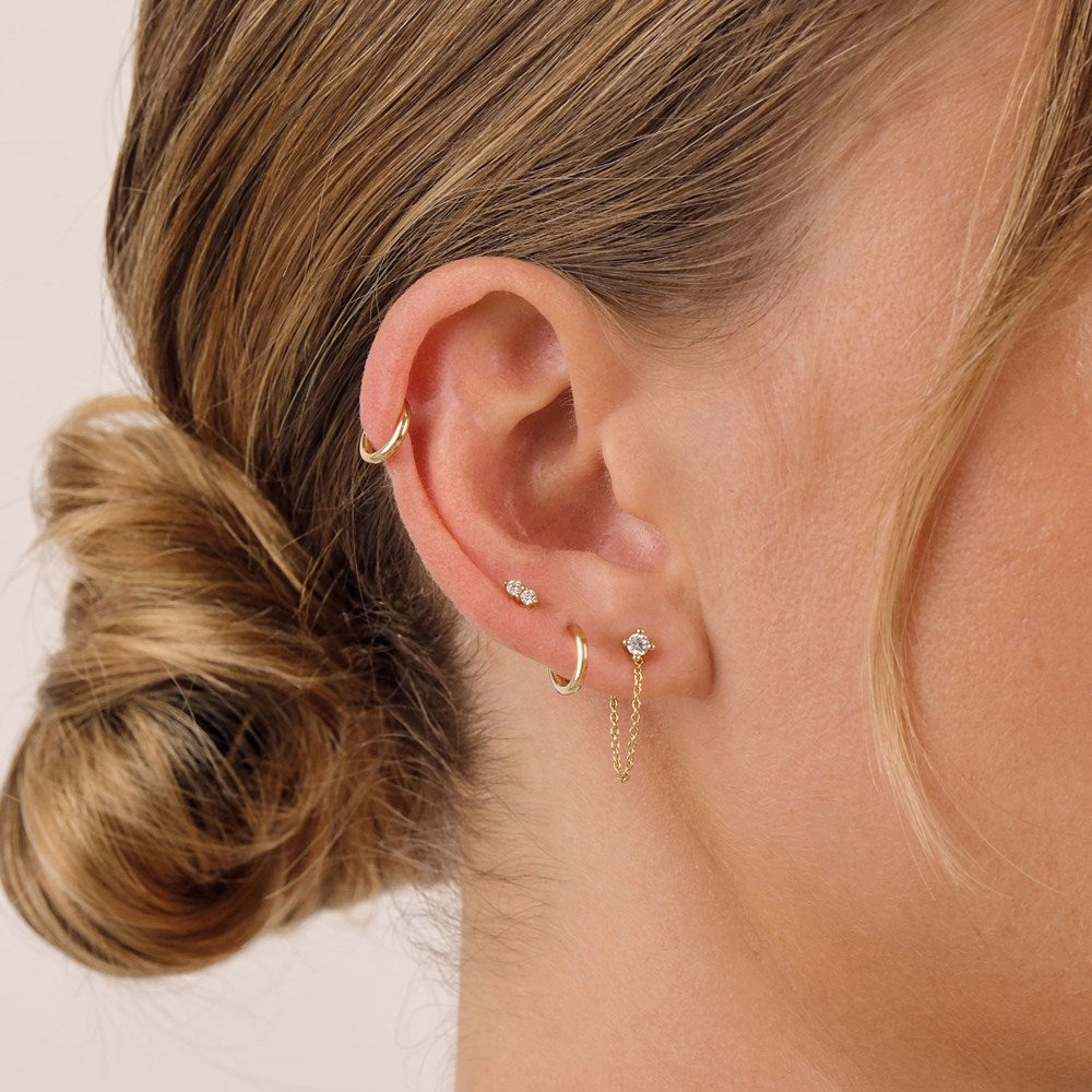 Earring Chain (single) - 9k Solid Gold