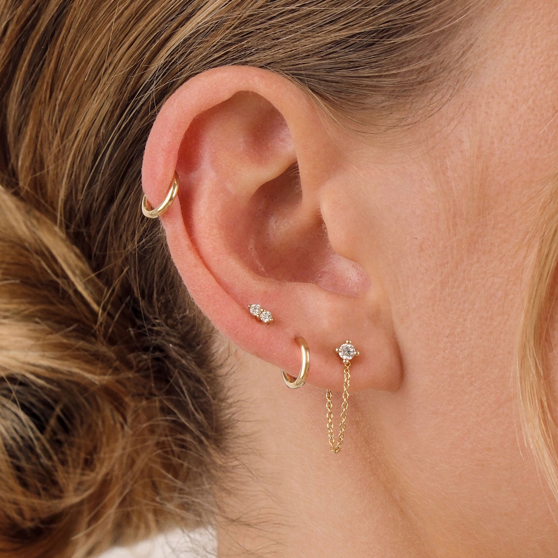 Mini Huggie Earrings - 9k Solid Gold