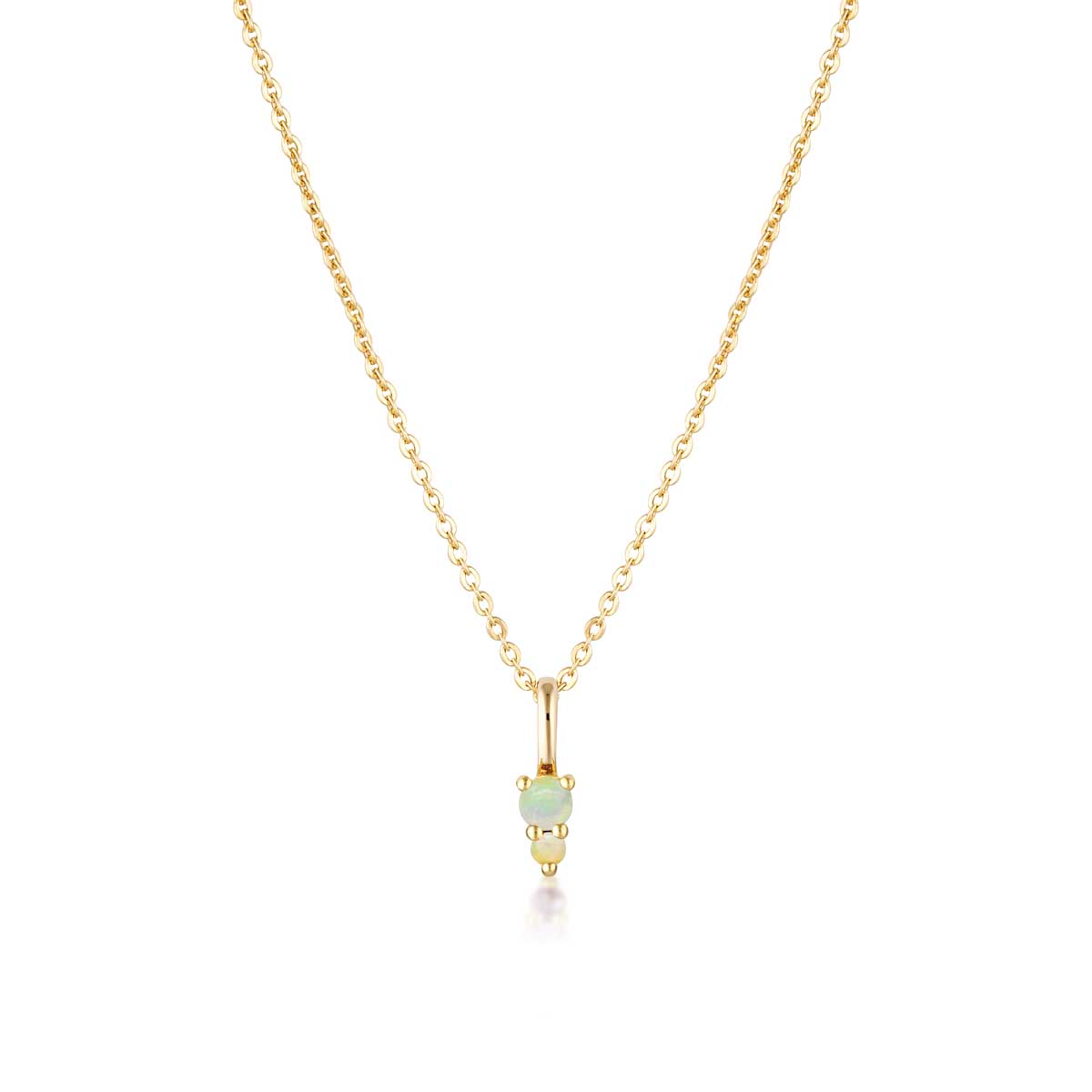 Birthstone Binary Gemstone Necklace