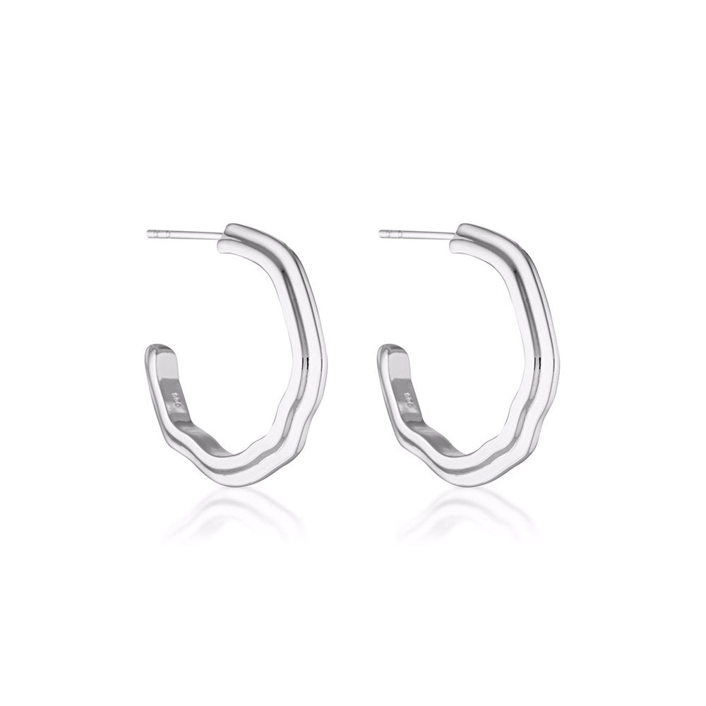 Contour Hoop Earrings