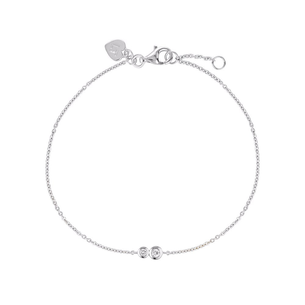 Duo Bracelet - White Topaz