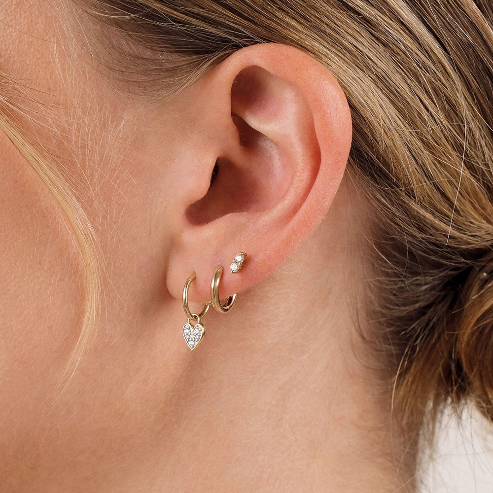 Classic Huggie Earrings - 9k Solid Gold