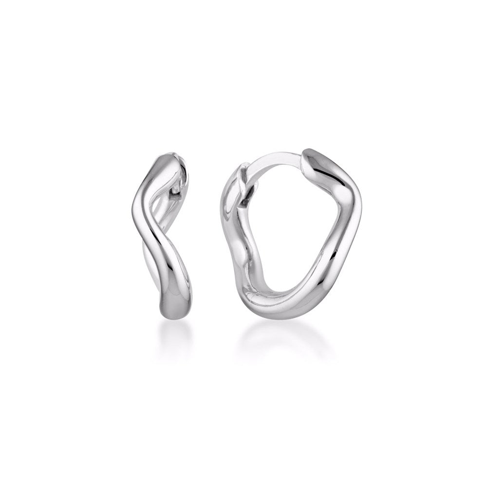 Mini Cascade Huggie Earrings