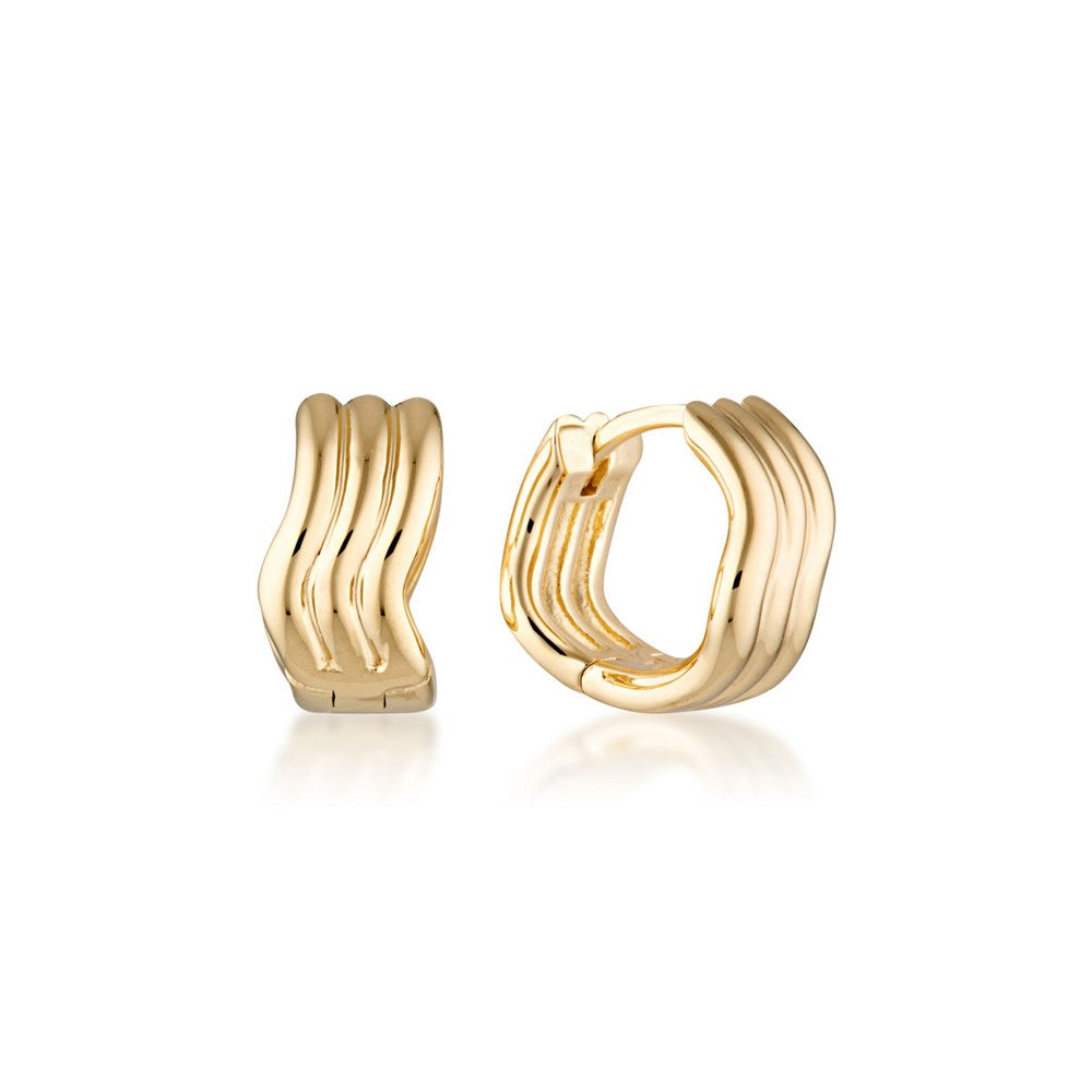 Ripple Huggie Earrings