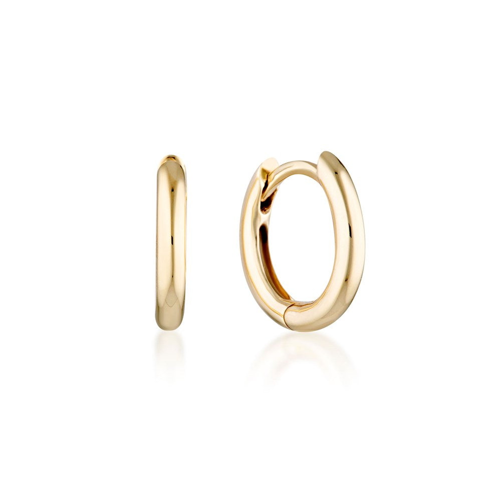 Classic Huggie Earrings - 9k Solid Gold