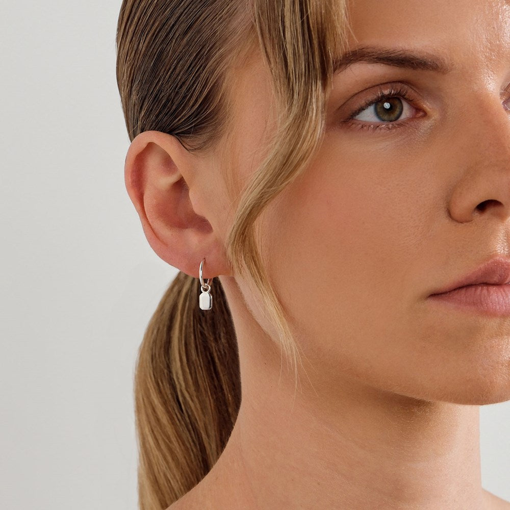 Tate Charm Hoop Earrings