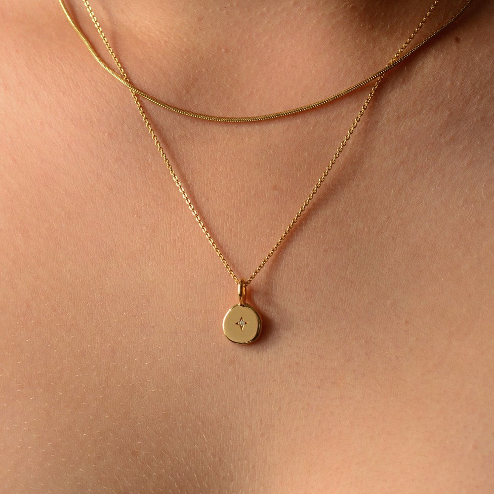 Sana Fine Necklace - Lab-Grown White Sapphire
