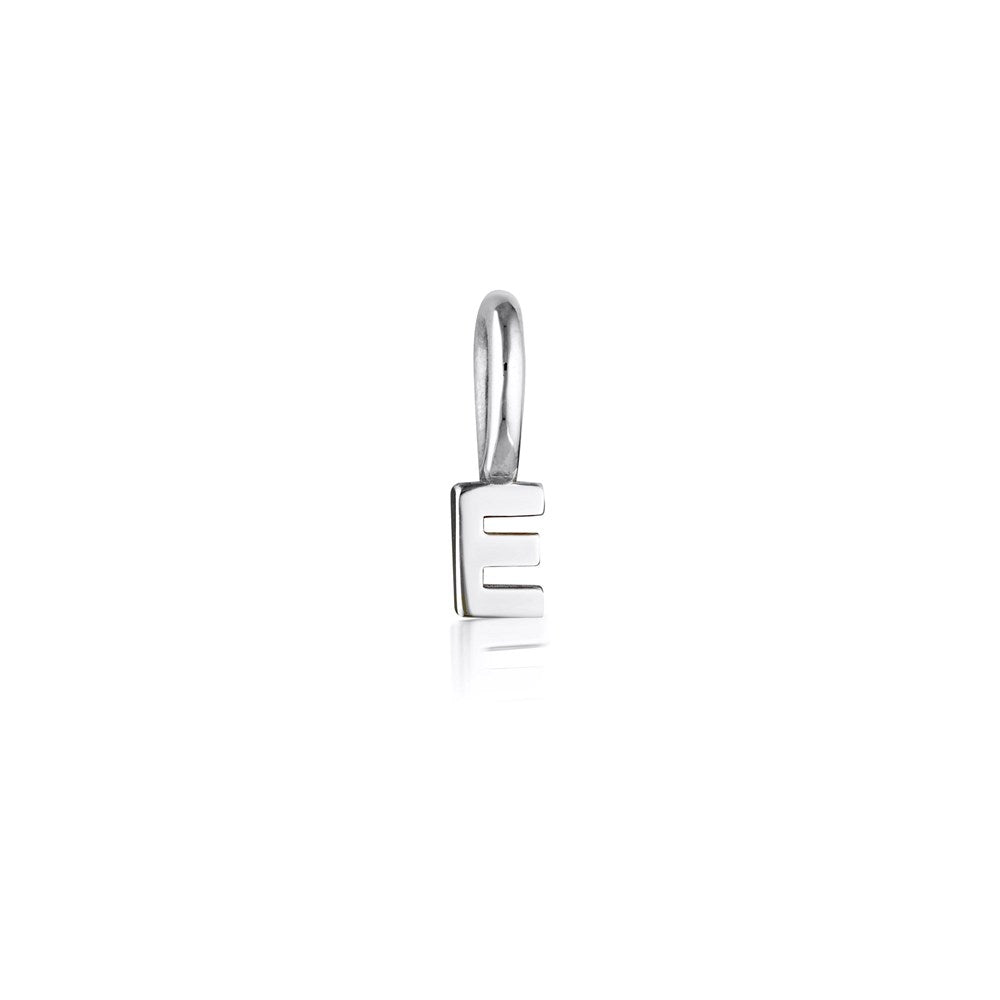 Tiny Letter Charm - Sterling Silver