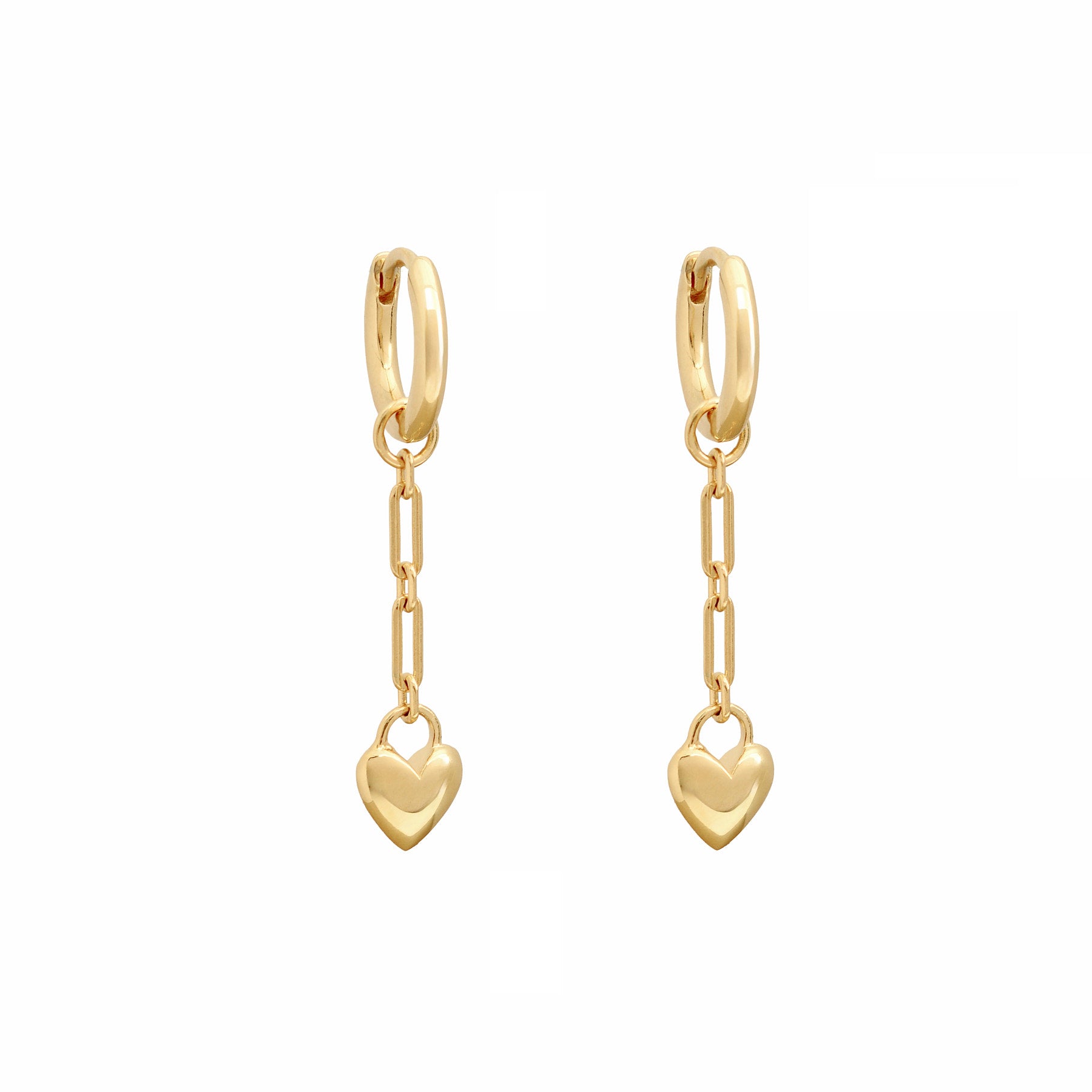 Amore Chain Huggie Earrings