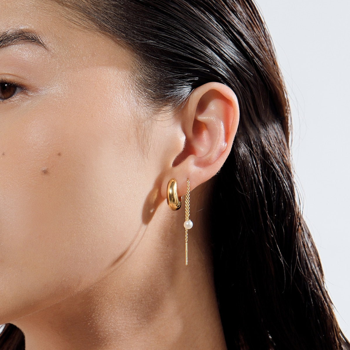 Pearl Thread Earrings