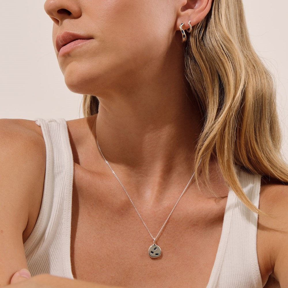 Cascade Necklace - Created Sapphire