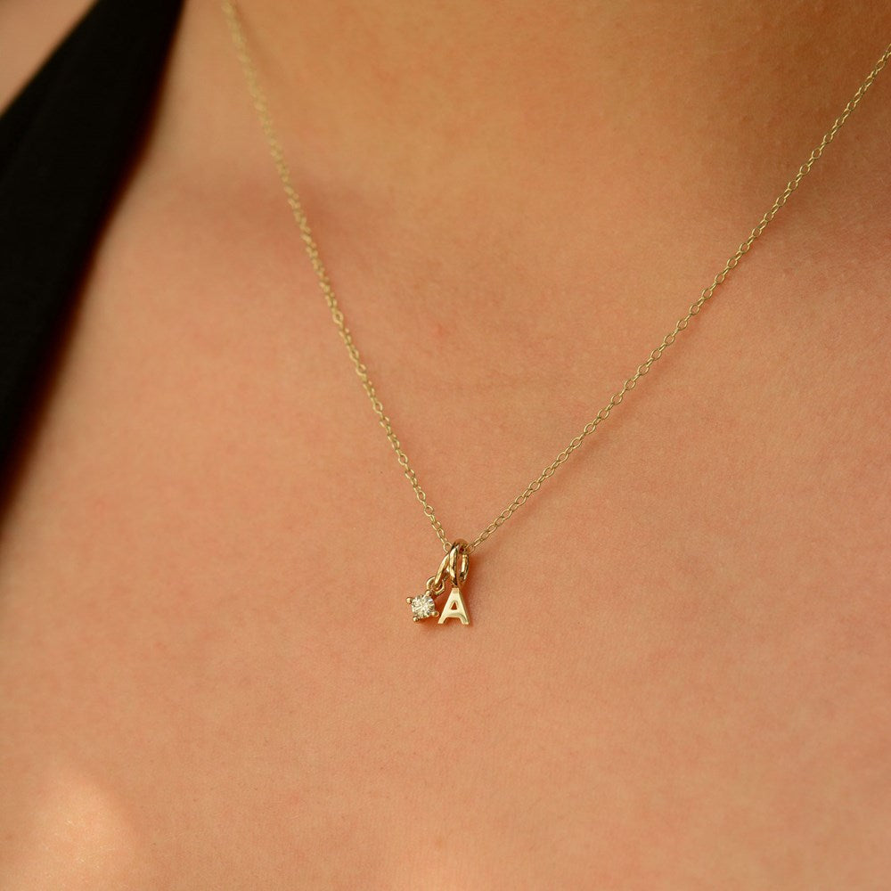 Bella Diamond Charm - 9k Gold