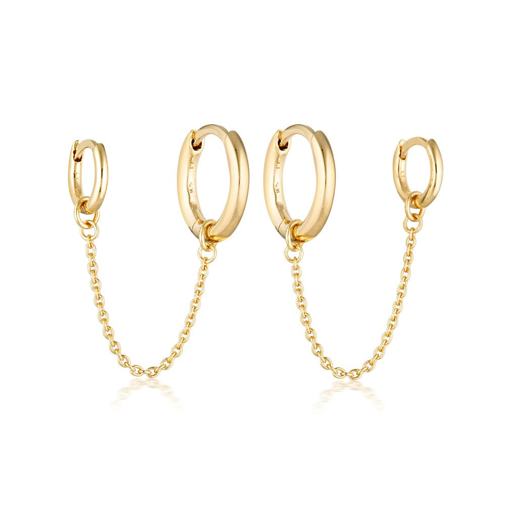 Marlow Double Huggie Earrings