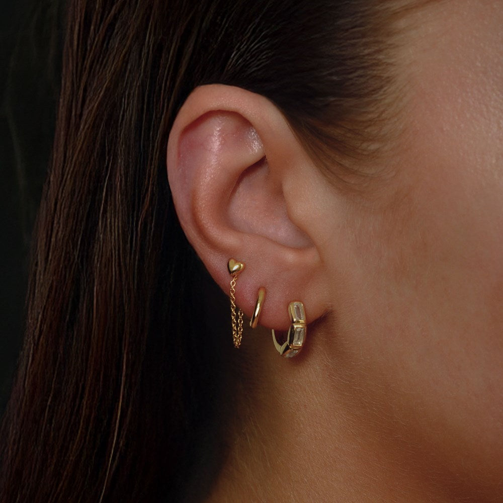 Amore Chain Stud Earrings