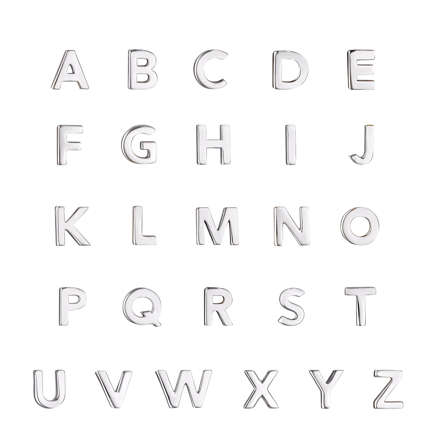 Micro Letter Stud Earring (Single)