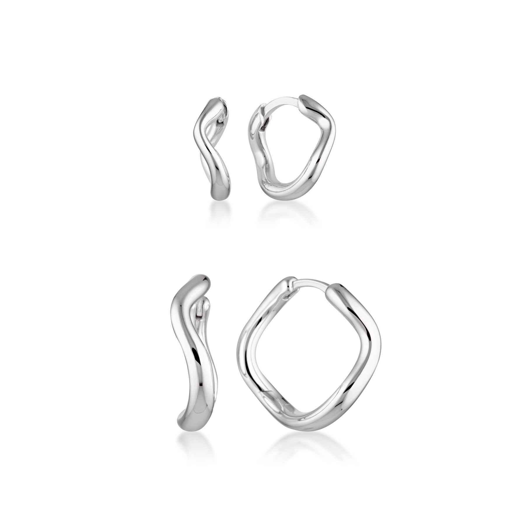 Cascade Hoop & Huggie Earrings Bundle