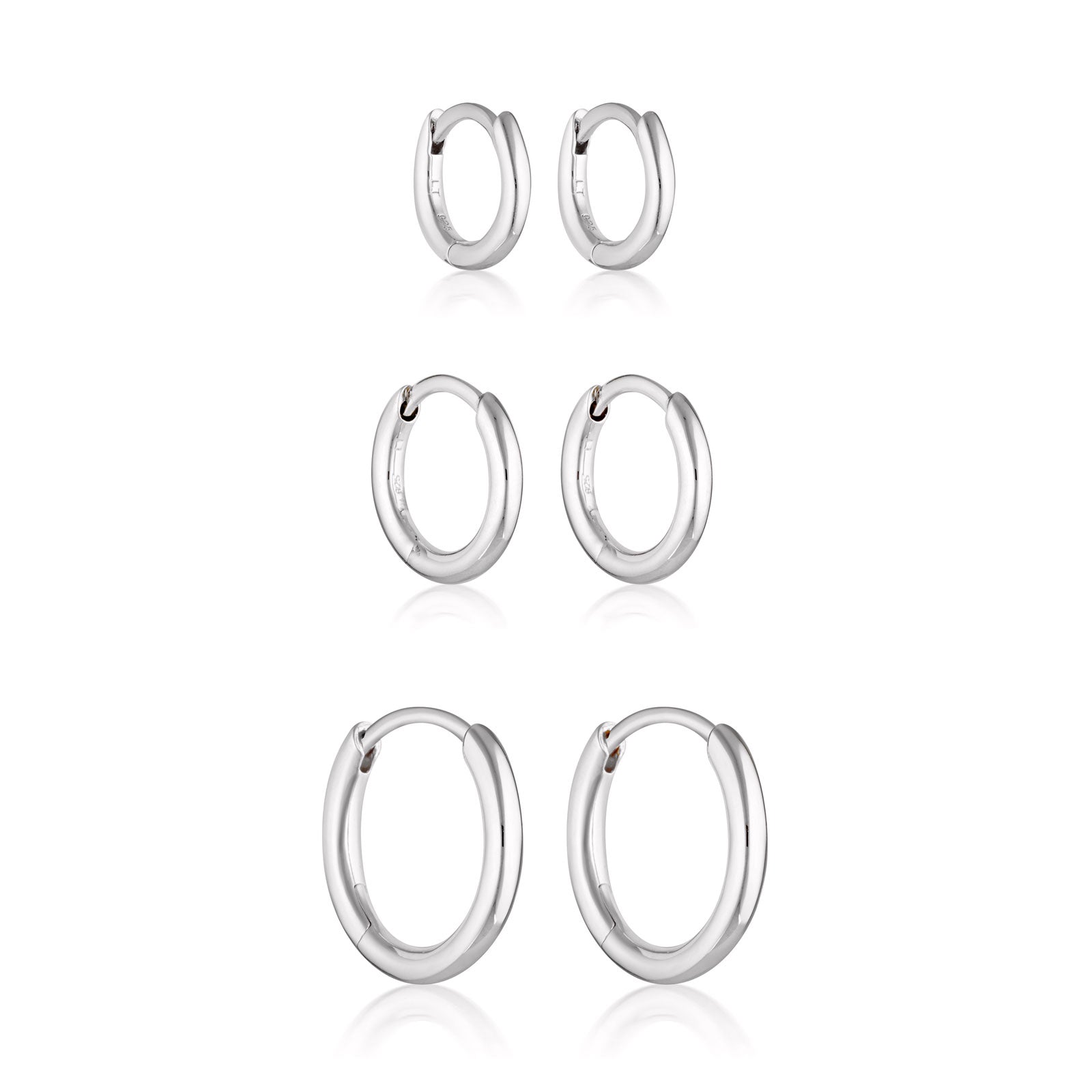 Mini, Classic & Max Huggie Earrings Bundle