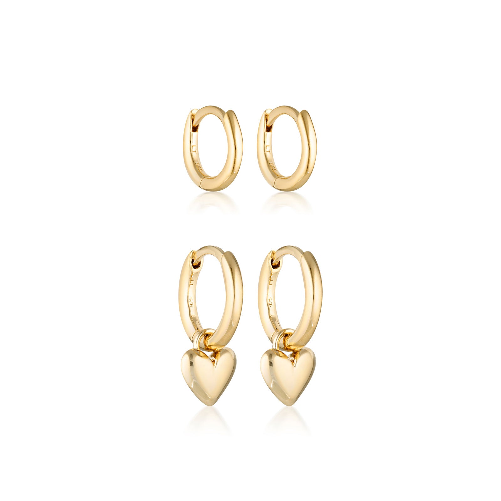 Amore Classic & Mini Huggie Earrings Bundle