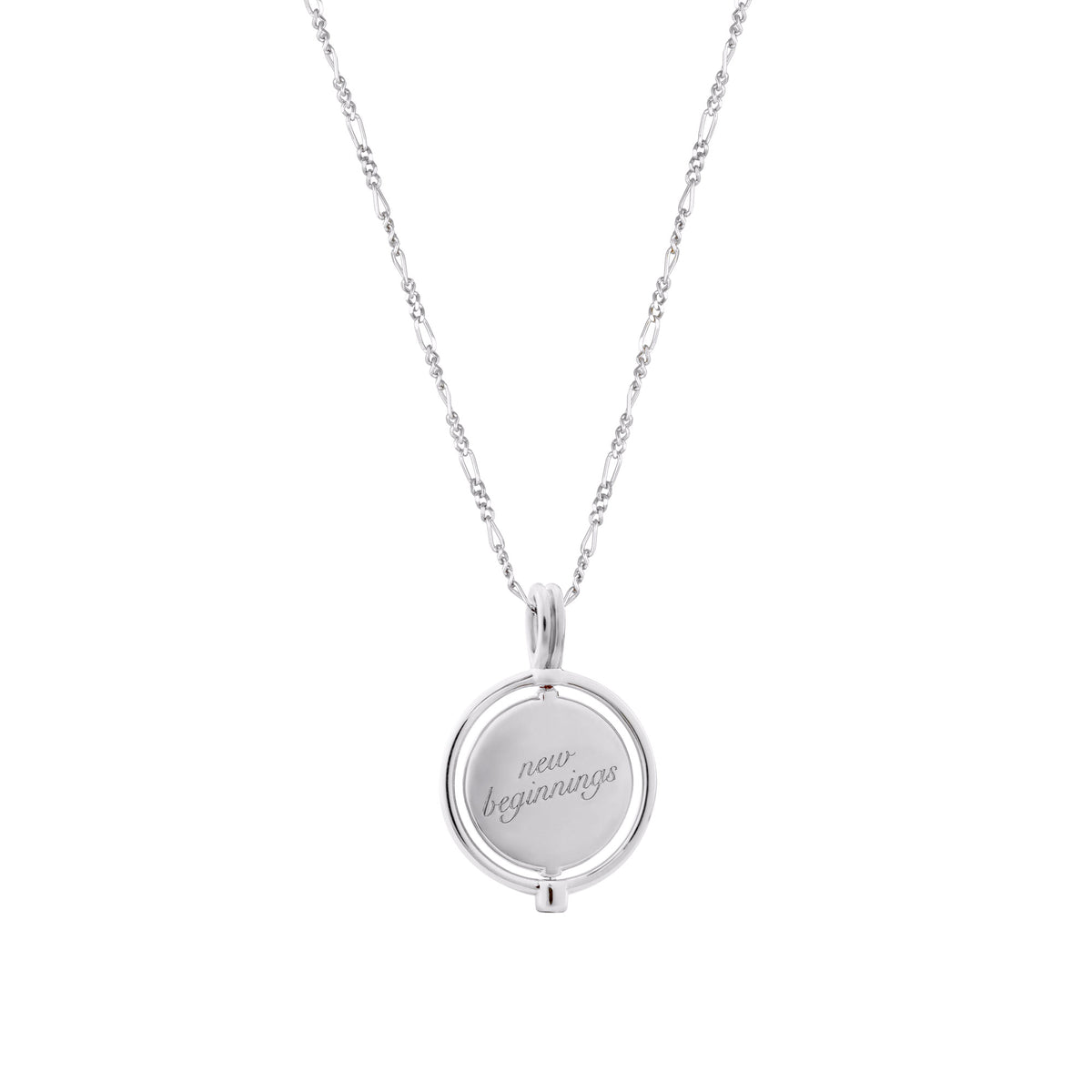 New Beginnings Amulet Necklace - Figaro Chain