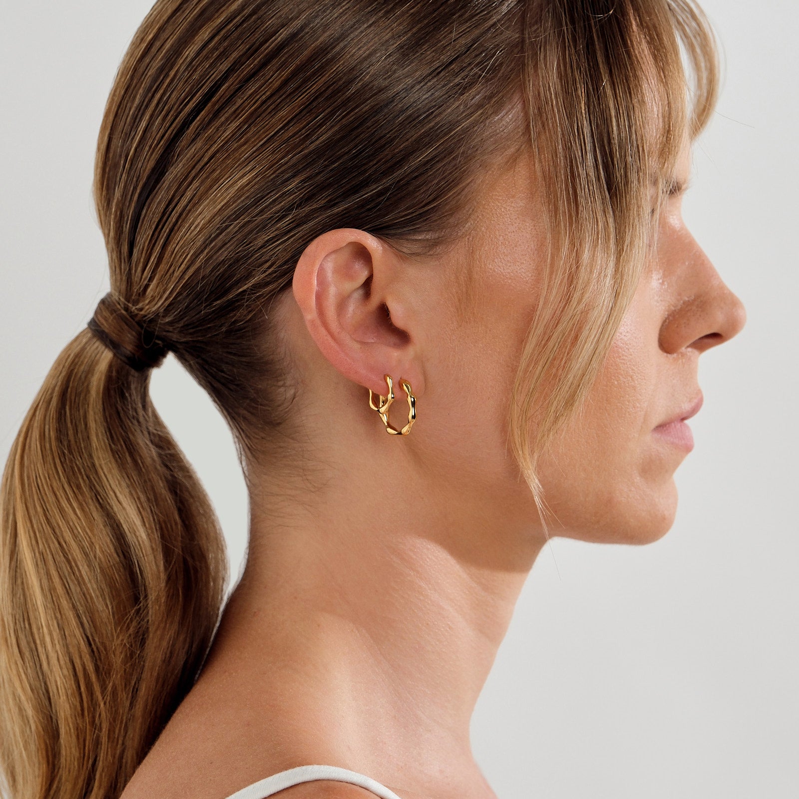 Organica Hoop & Huggie Earrings Bundle