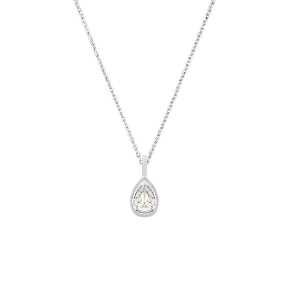 Reverie Cable Necklace - Lab-Grown White Sapphire