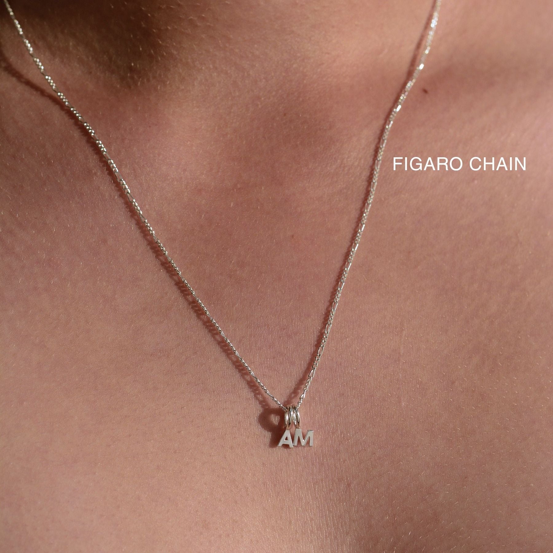 Tiny Letter Charm - Sterling Silver