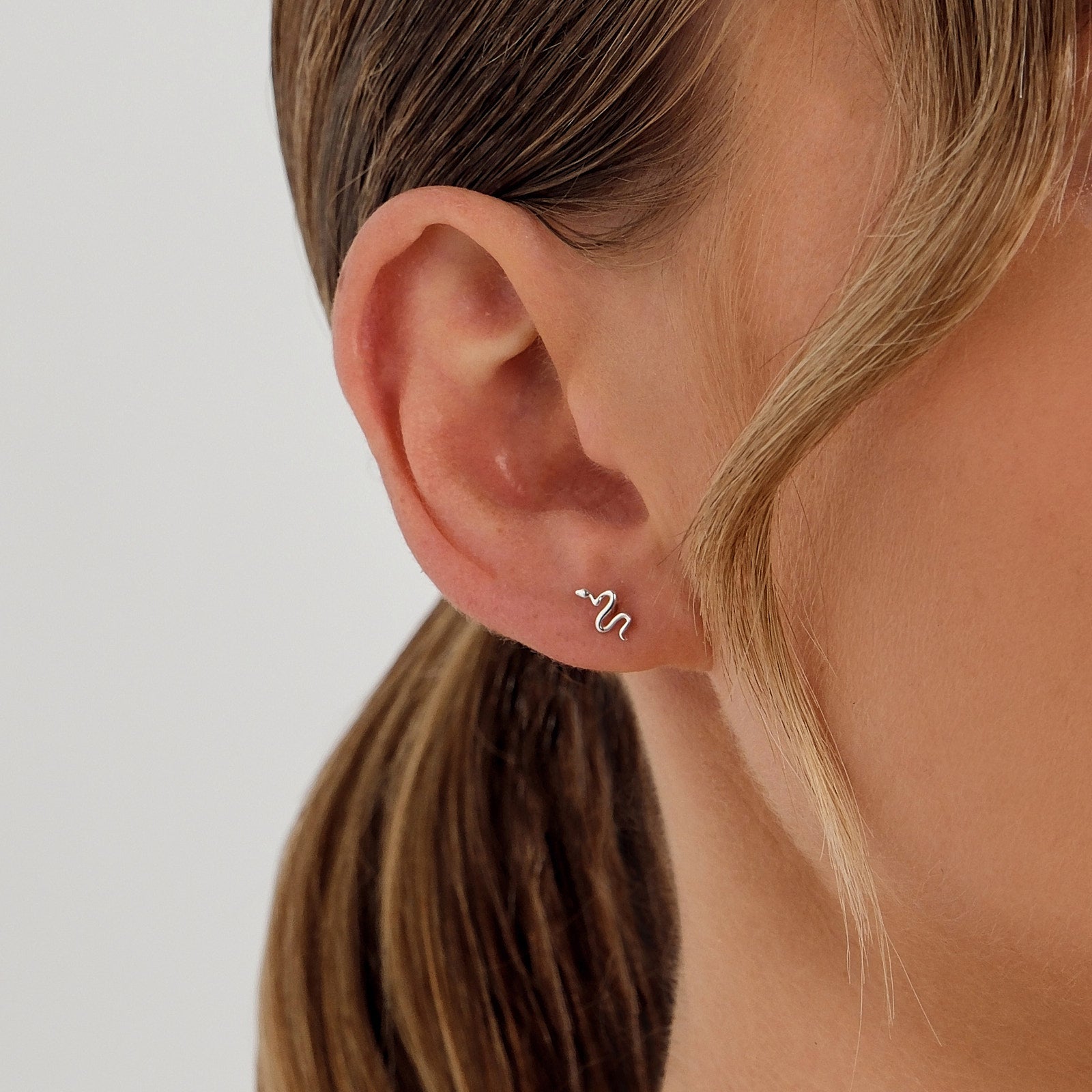 Serpent Stud Earrings