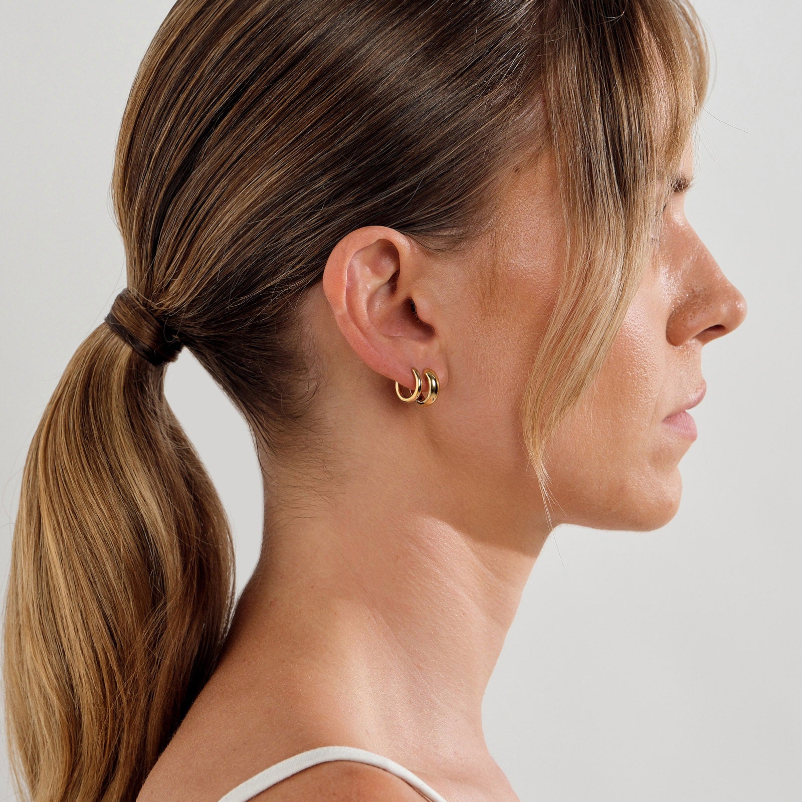 Classic & Solar Huggie Earrings Bundle