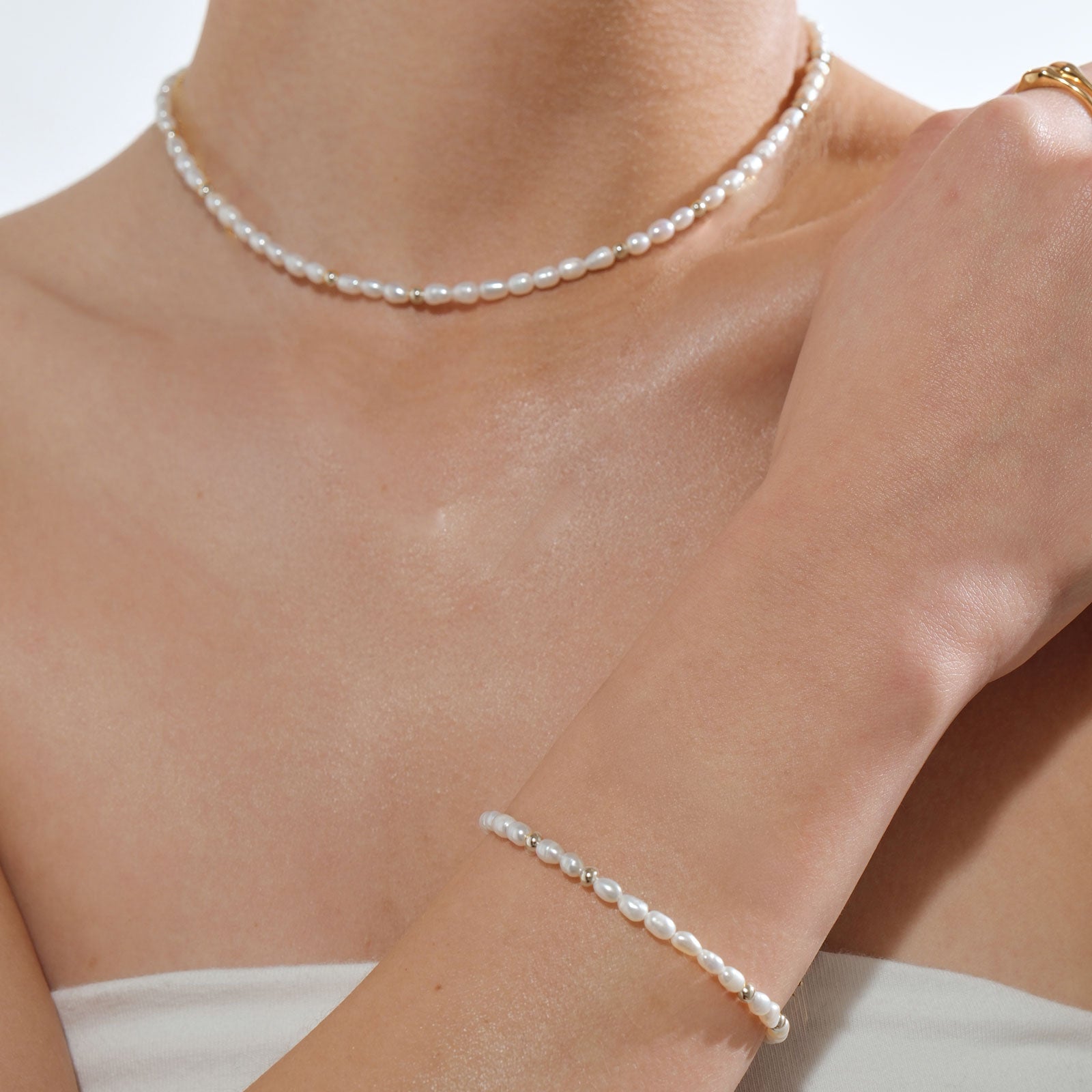 Tidal Pearl Bracelet & Necklace Bundle