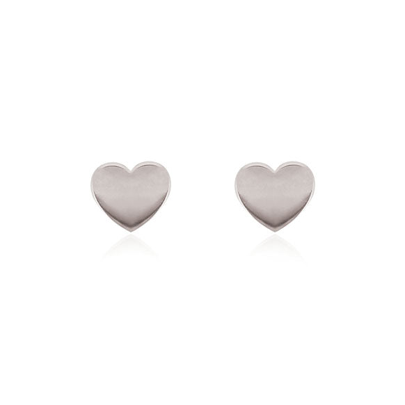 Itsy Bitsy Heart Stud Earrings - 9k
