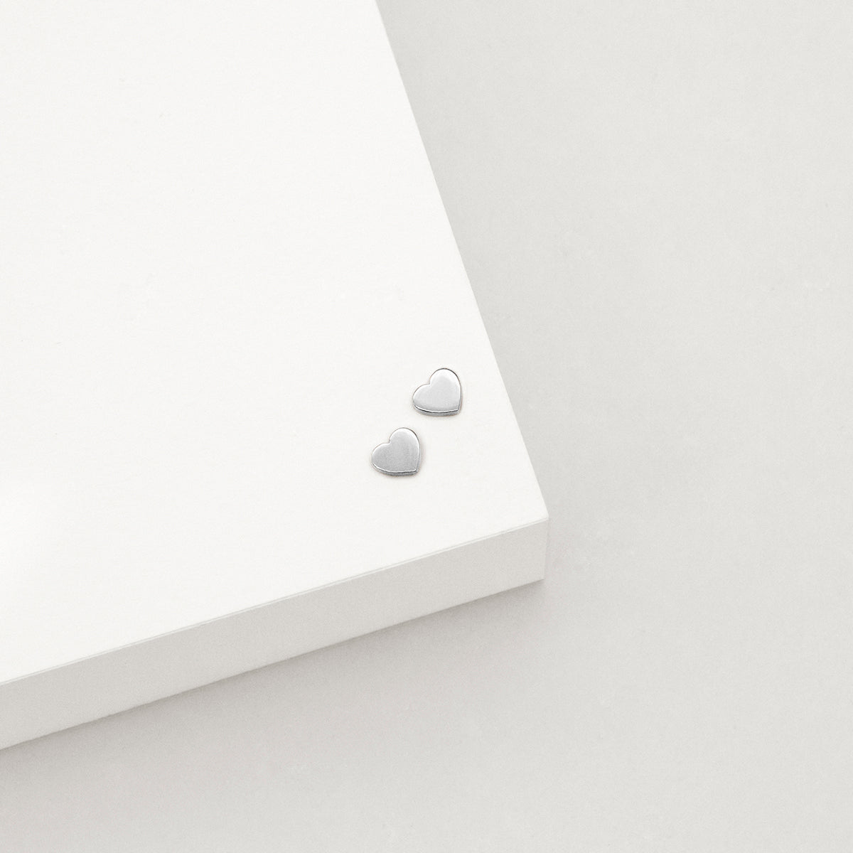 Itsy Bitsy Heart Stud Earrings - 9k