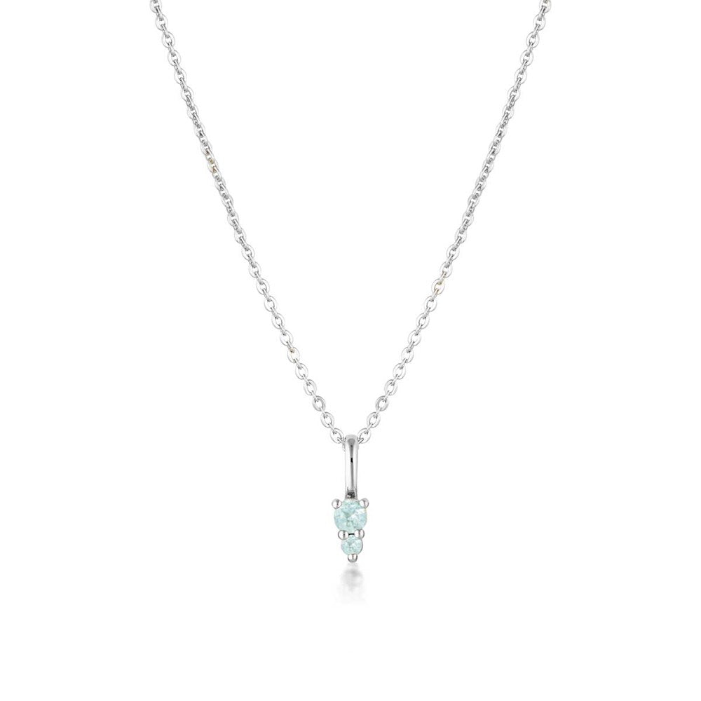 Birthstone Binary Gemstone Necklace