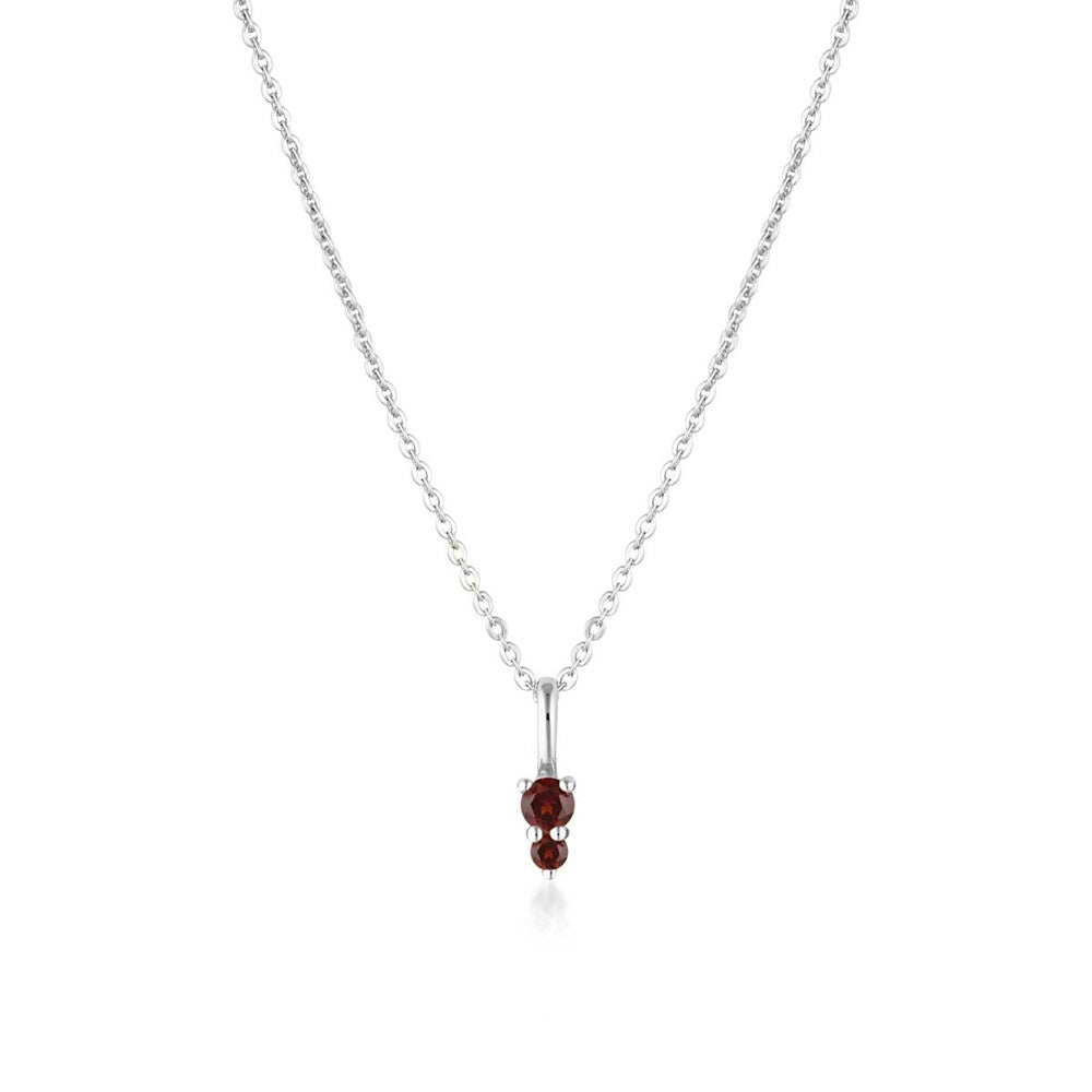 Birthstone Binary Gemstone Necklace