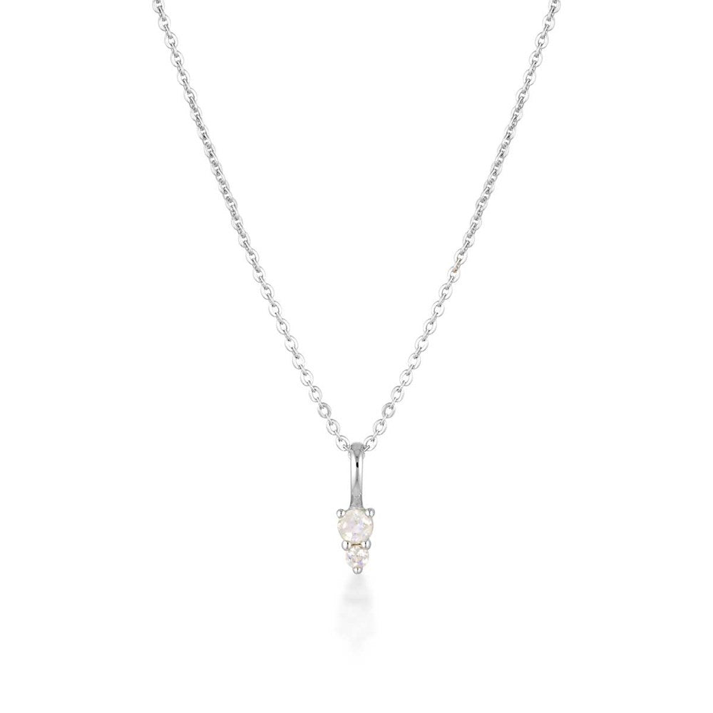 Birthstone Binary Gemstone Necklace