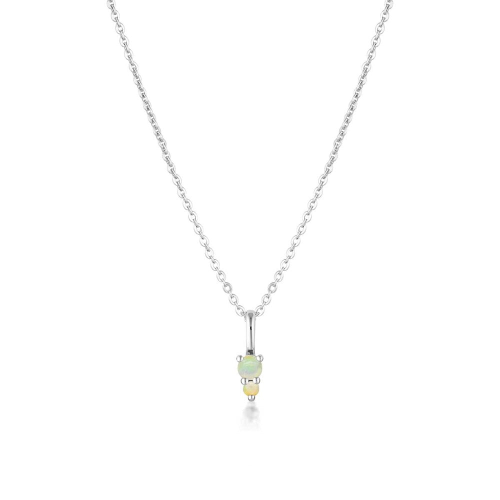 Birthstone Binary Gemstone Necklace
