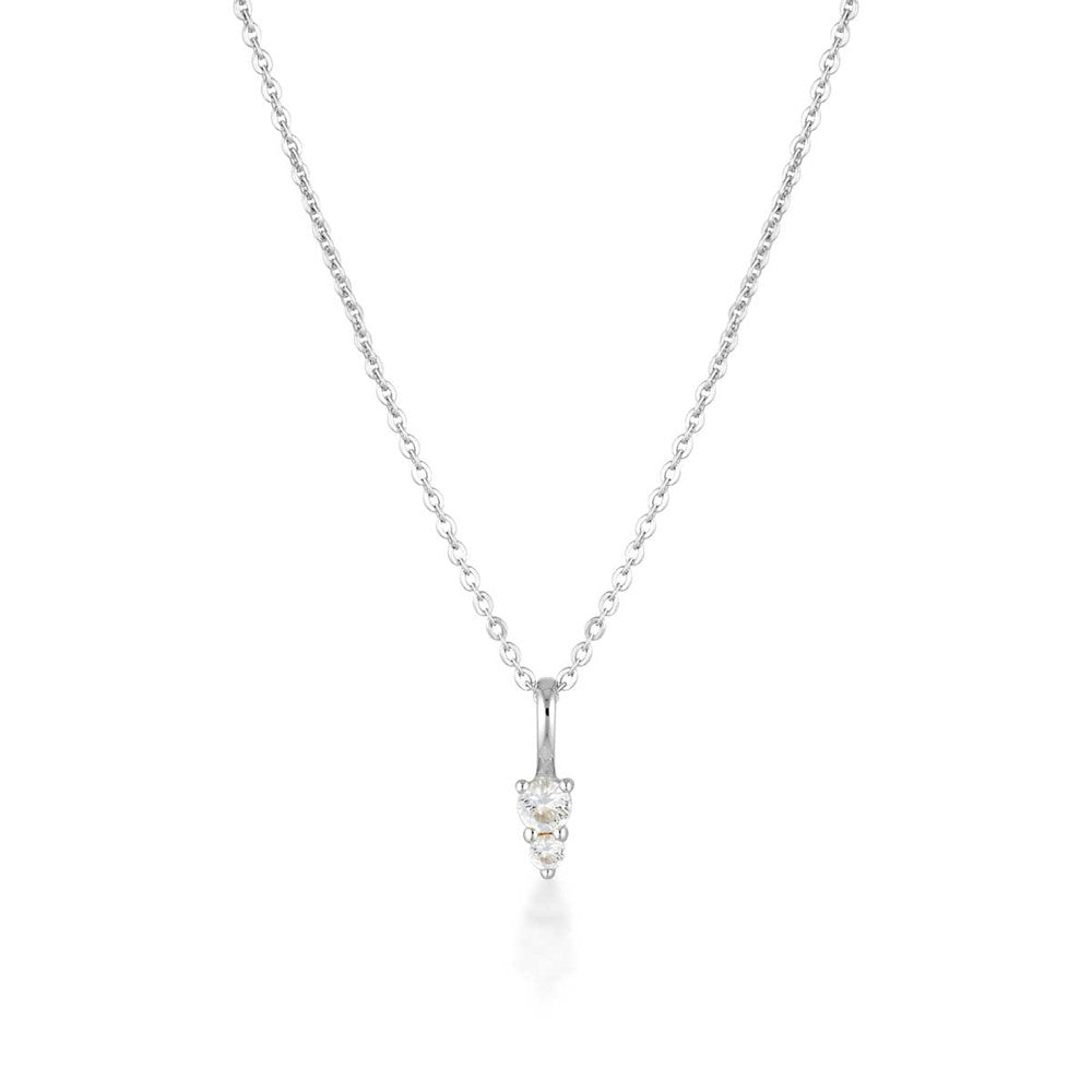 Birthstone Binary Gemstone Necklace