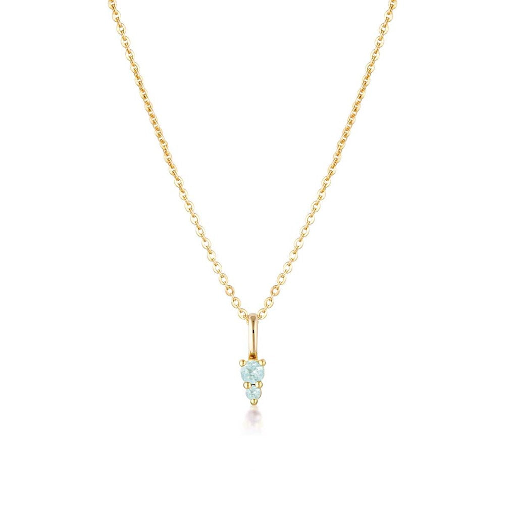 Birthstone Binary Gemstone Necklace