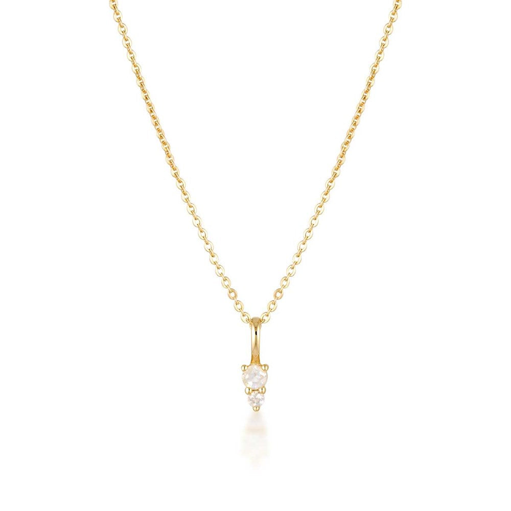 Birthstone Binary Gemstone Necklace