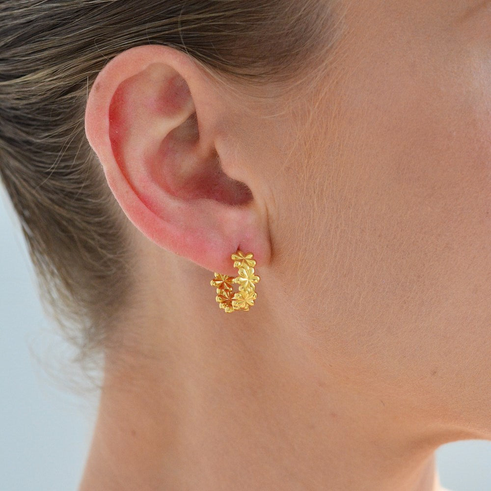 Daisy Hoop earrings
