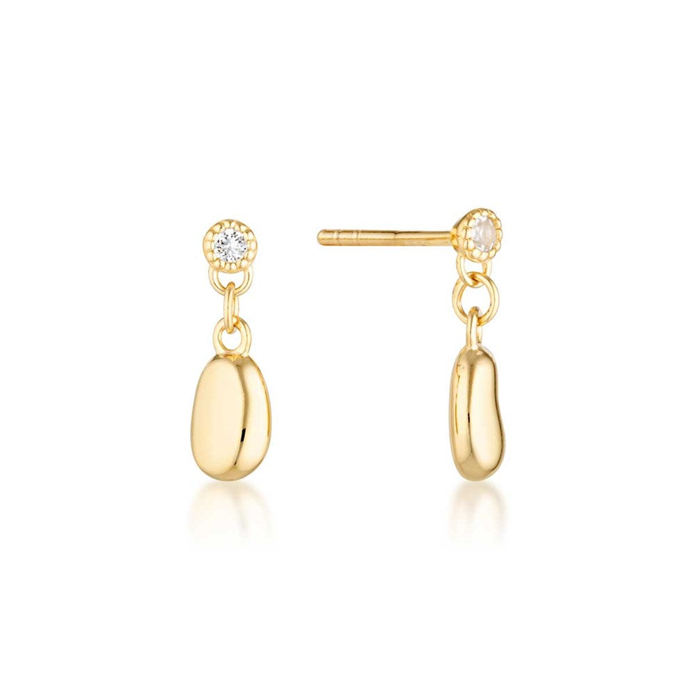 Alga Earrings - White Topaz