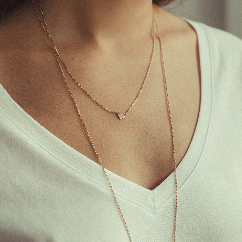 Itsy Bitsy Heart Necklace - 9k