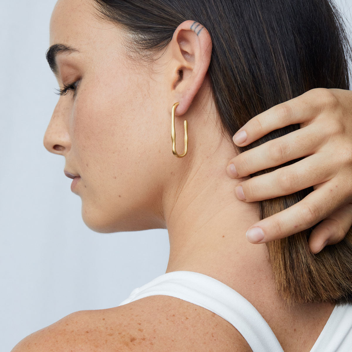 Liana Max Earrings Gold Campaign
