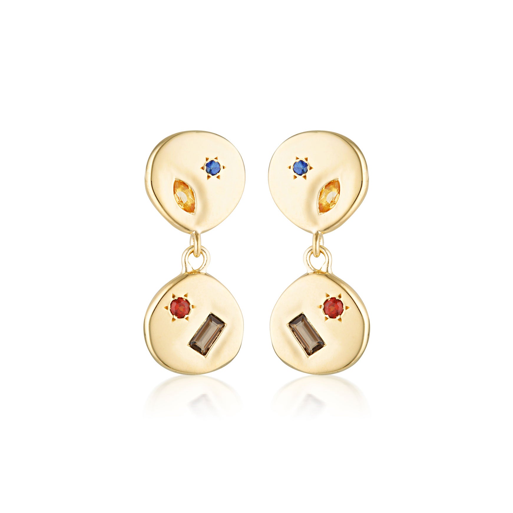 Kaleidoscopic Double Drop Earrings