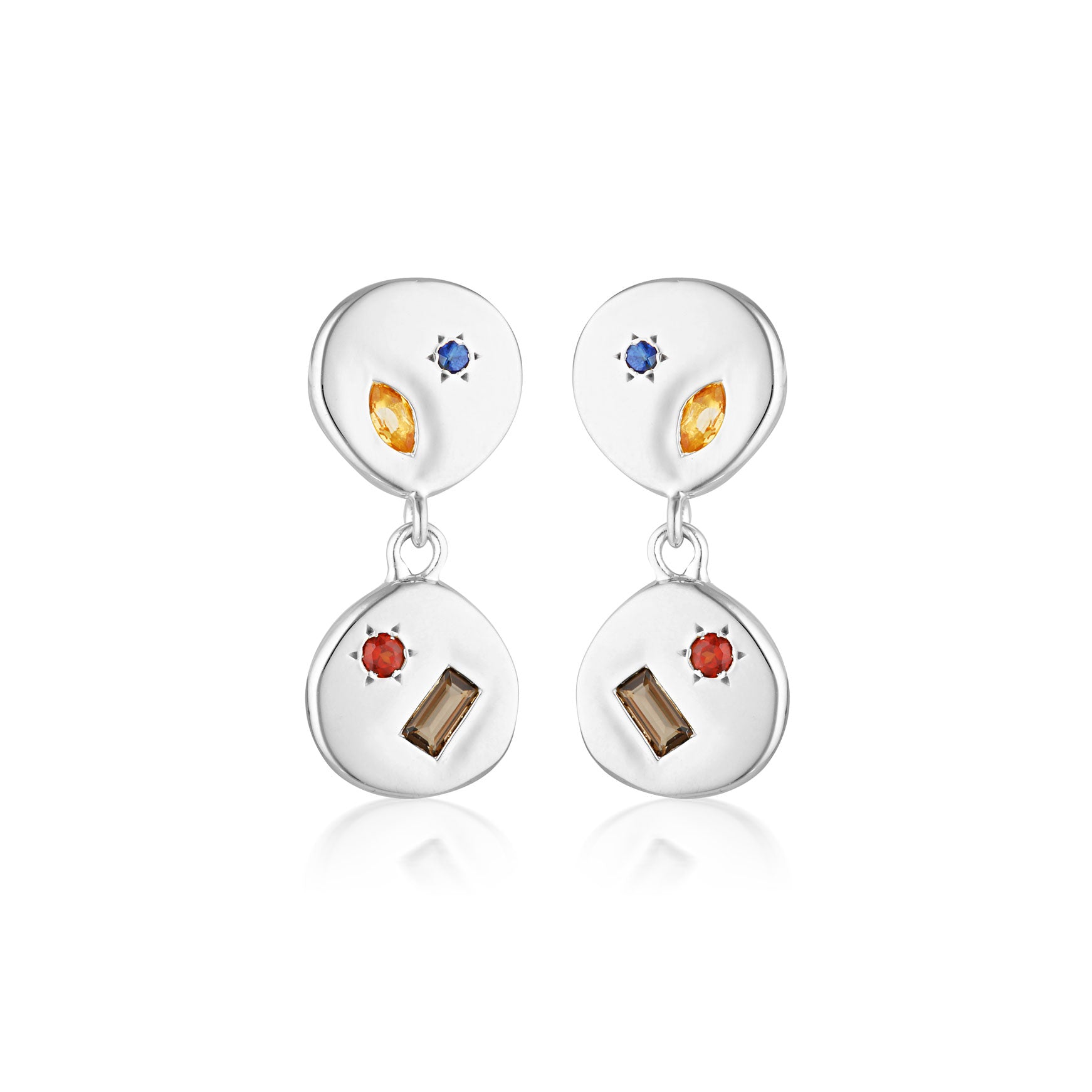 Kaleidoscopic Double Drop Earrings