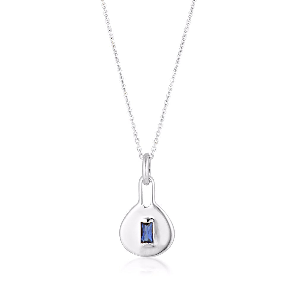 Muse Link Necklace - Created Sapphire