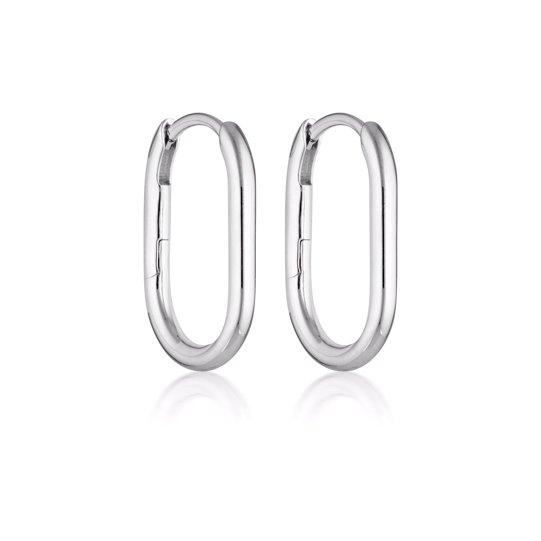 Oval Hoop Earrings