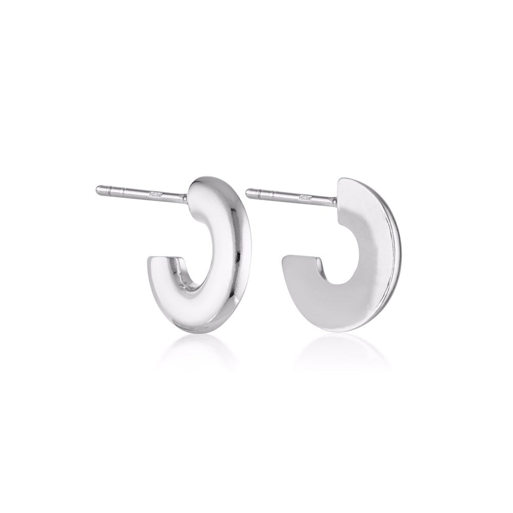 Round Profile Hoop Earrings